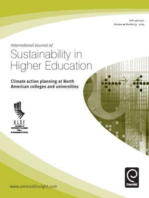 cover image of International Journal of Sustainability in Higher Education, Volume 10, Issue 3
